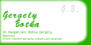 gergely botka business card